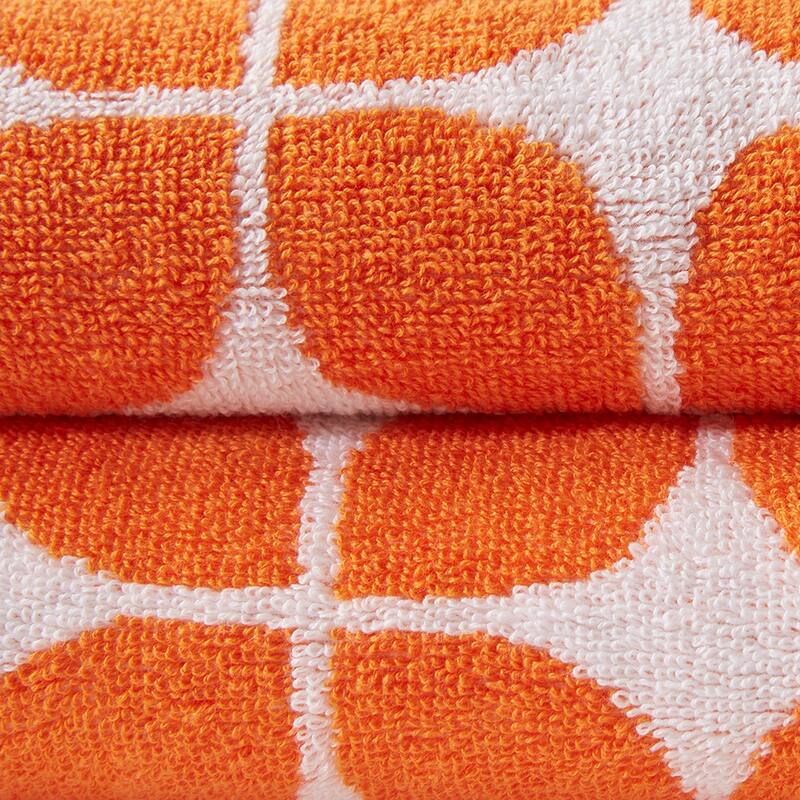 6 Piece Cotton Jacquard Bath Towel Set - N/A