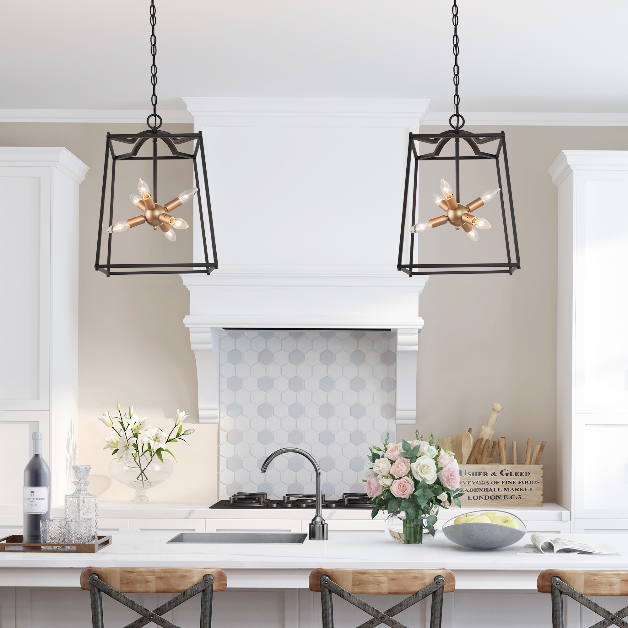 Iron lantern pendant light hotsell