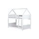 preview thumbnail 17 of 15, Low Height House Bunk Bed with Headboards,Guardrails,Ladder,Twin Over Twin Kids Bed