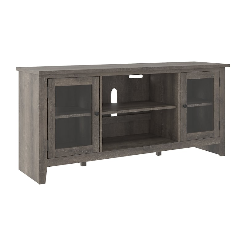 Arlenbry Contemporary Large TV Stand w/Fireplace Option, Gray - 59"