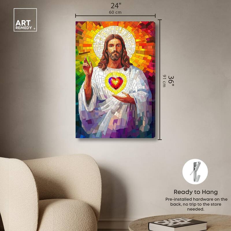 Blocks of Benediction I Canvas by Art Remedy, Gallery Wrapped