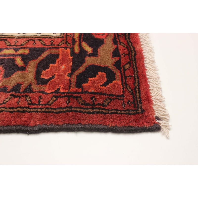 ECARPETGALLERY Hand-knotted Andelz Red Wool Rug - 4'4 x 6'7