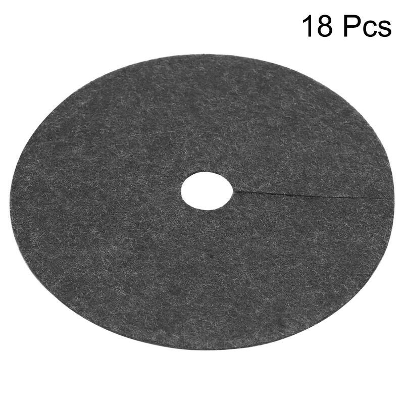 Tree Mulch Ring Nonwoven Tree Protector Mat Plant Cover Black 18 Pack