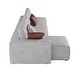 preview thumbnail 8 of 10, 145'' Leath-Aire Sofa Modern Sectional Sofa for Living Room