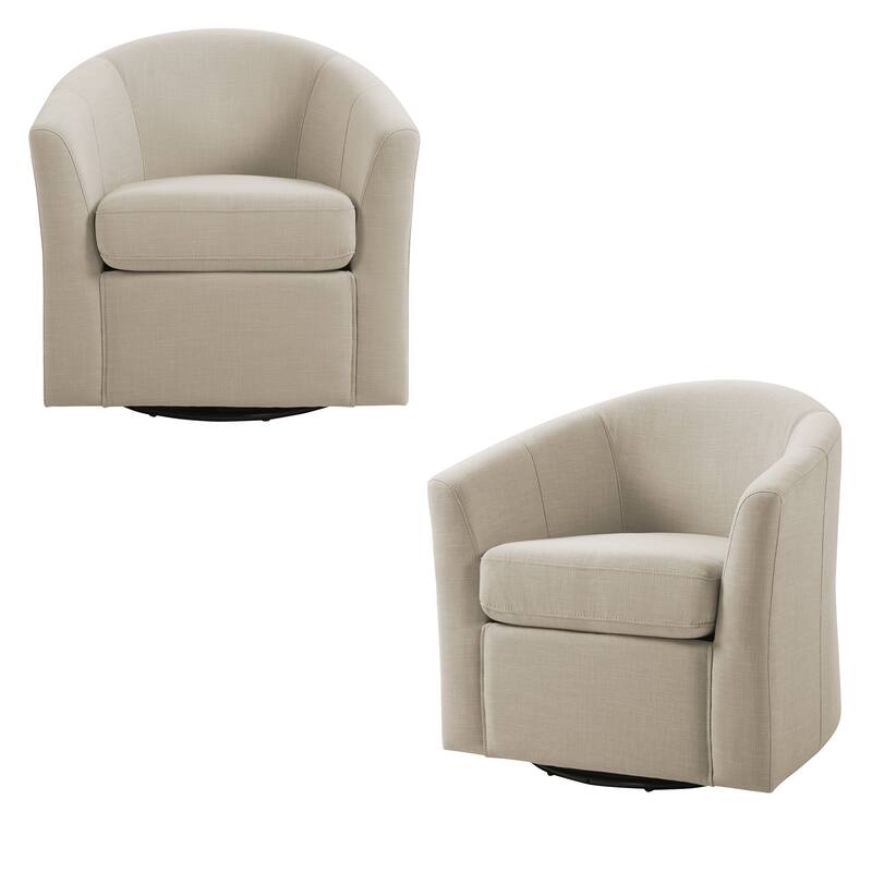 Swivel Accent Chair with Metal Base - 30.7"W x 29.9"H x 27.5"D