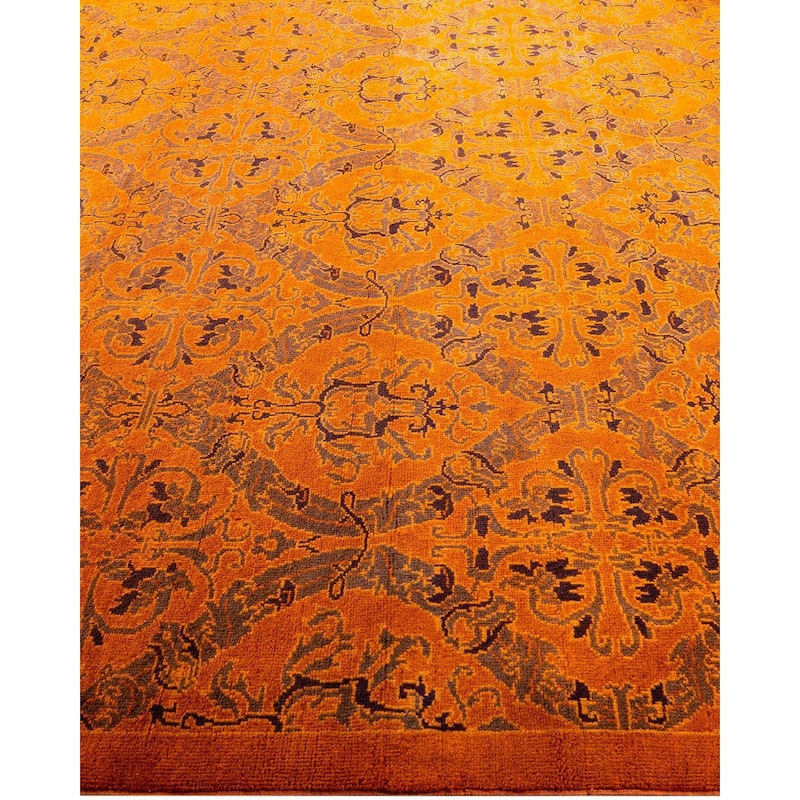 Vibrance One-of-a-Kind Handmade Area Rug - Orange, 5' 2" x 6' 4" - 5' 2" x 6' 4"
