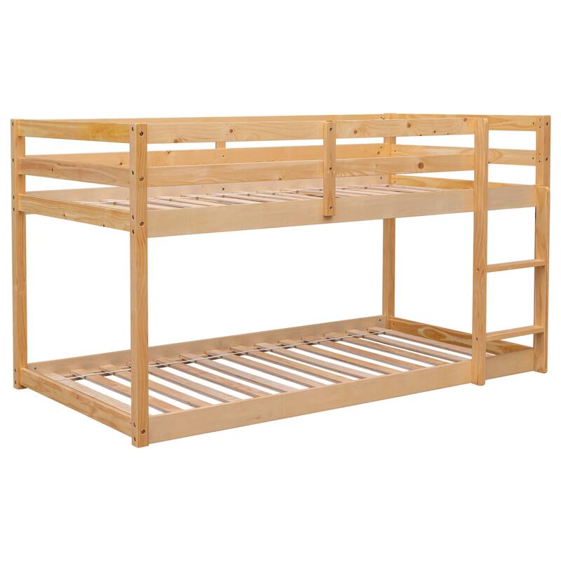 Twin over Twin Floor Bunk Bed