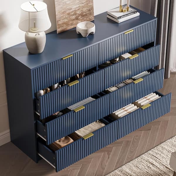 blue 8 drawer dresser FGELFJLLET 8-drawer dresser, dark gray-blue, 63x201/8x393/4"