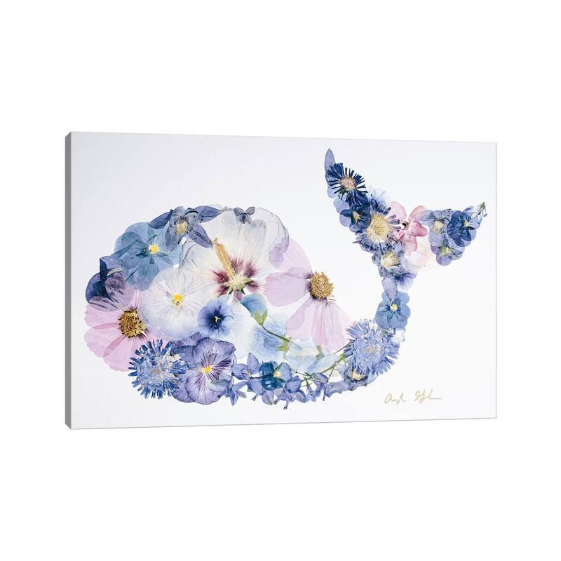 iCanvas "Whale" by Oxeye Floral Co Canvas Print