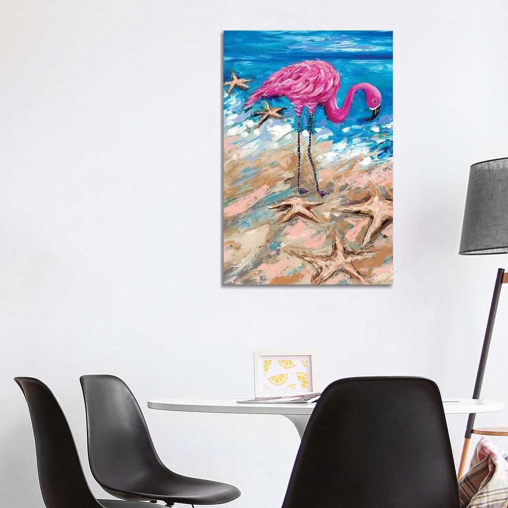 iCanvas "Flamingo of Bonaire" by Estelle Grengs Canvas Print