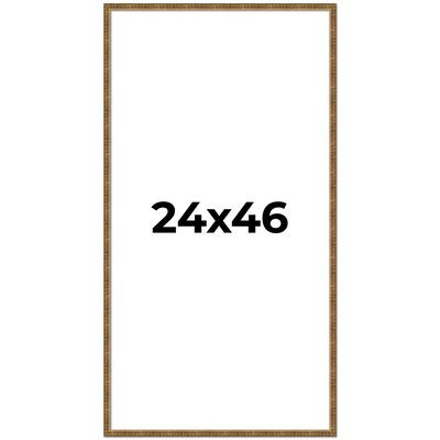 24x46 Frame Gold Picture Frame - Complete Modern Photo Frame Includes