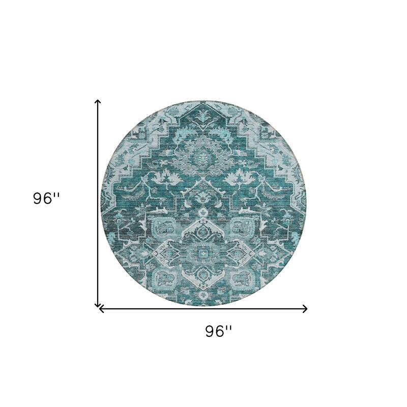 HomeRoots Oriental Traditional Rectangle Outdoor Rug