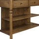 preview thumbnail 13 of 16, Crosley Roselyn Faux Marble Top Sit At Kitchen Island