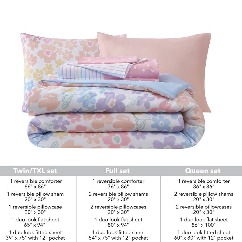 Floral Juvenile Bed in a Bag