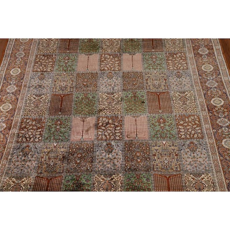 Florl Handmade Qum Persian Area Rug - 6'5"x 9'7"