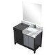 preview thumbnail 135 of 157, Lexora Zilara Bathroom Vanity Complete Set in Black and Grey with Faucet