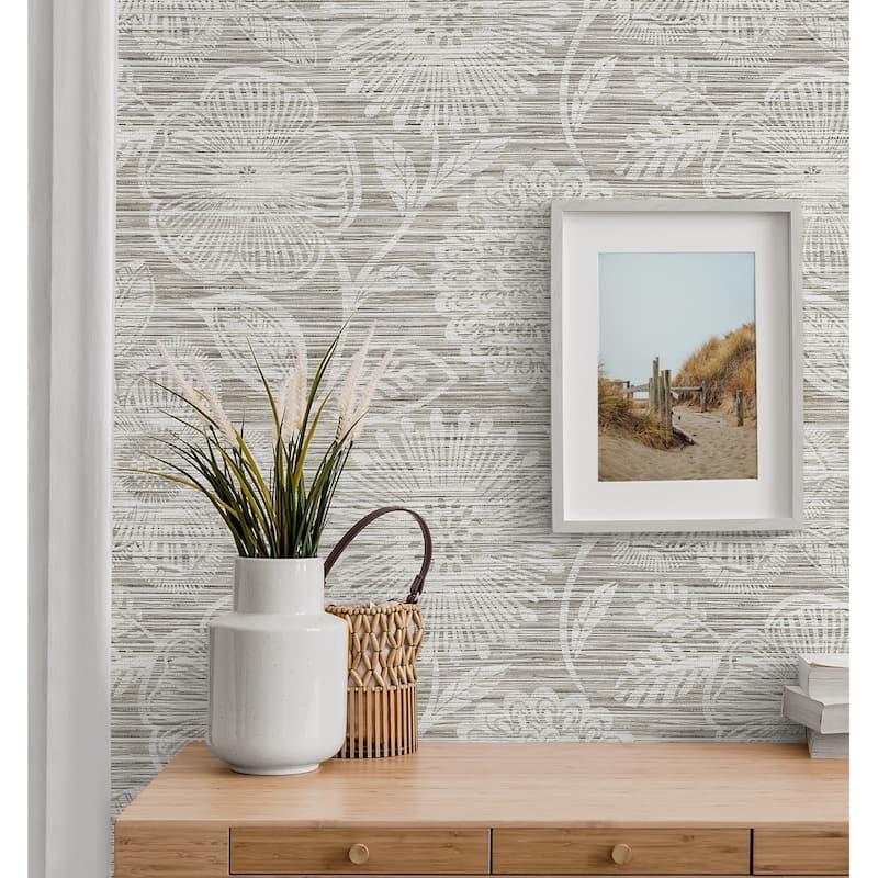 Stacy Garcia Home Faux Grass Floral Peel and Stick Wallpaper