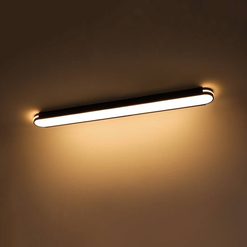 Modern Dimmable LED Long Oblong Flush Mount Ceiling Light 31.5in