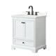 Option White / Giotto Quartz Top / Matte Black Hardware