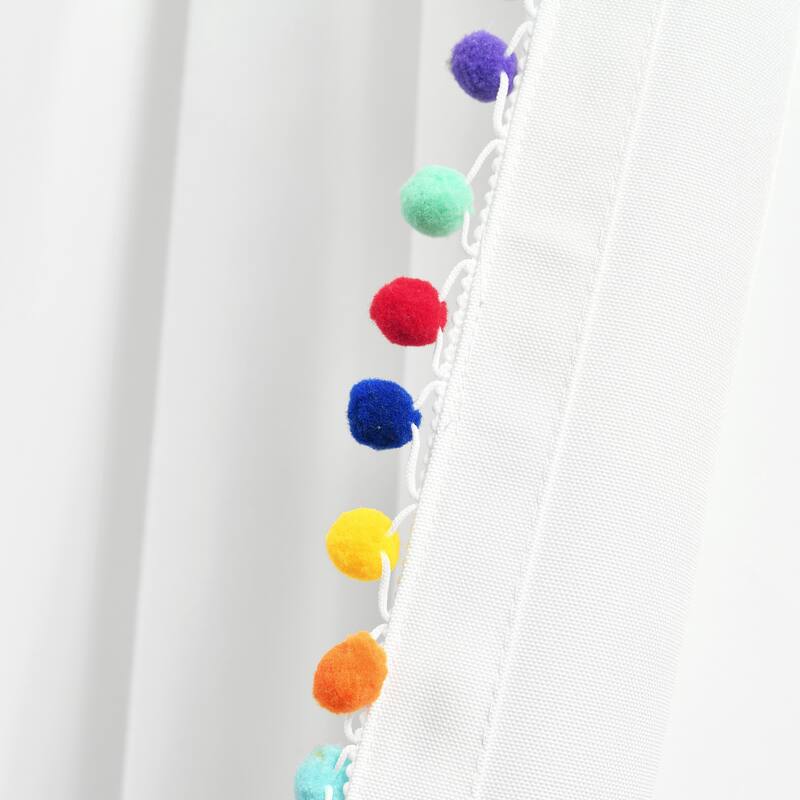 The Gray Barn Watertop Pom Pom 84-inch Curtain Panel