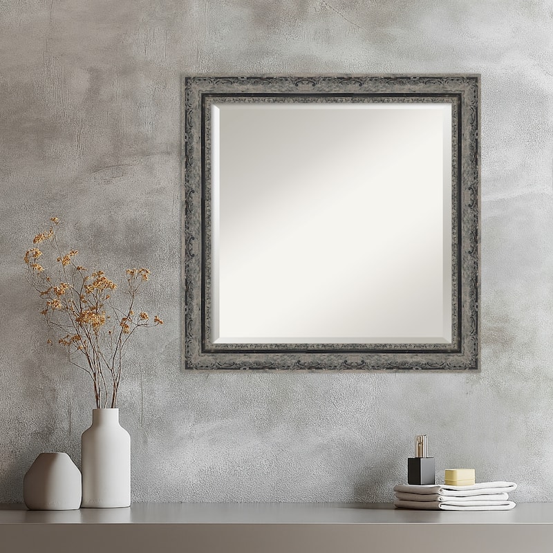 Filigree Beveled Framed Wall Mirror