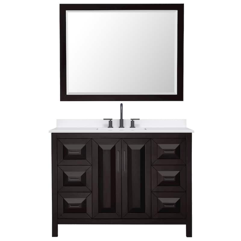 Wyndham Collection WCV252548S-QTZ-US3M46 Daria 48" Free Standing