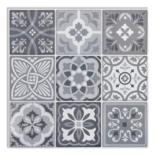 Art3d 12"x12" Vinyl Peel and Stick Backsplash Tile (5-Pack) Talavera Mexican Style