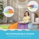 preview thumbnail 6 of 15, Qaba Foam Play Set for Toddlers and Children, Easy-to-clean 4 Piece Soft Indoor Climber