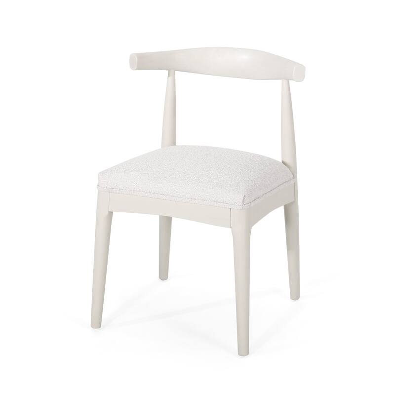 Cortina Fabric and Rubberwood Dining Chairs (Set of 2) by Christopher Knight Home