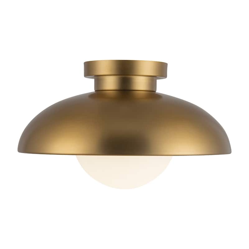 Alora Lighting FM522016OP Rubio 16" Wide Semi-Flush Ceiling Fixture - Aged Gold