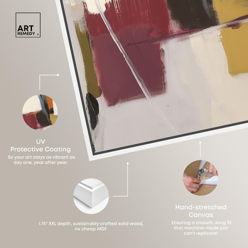 Stacked Forms Canvas by Art Remedy