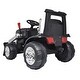preview thumbnail 22 of 23, 12V Kids Ride-On Tractor with Detachable Trailer, Remote Control, 3-Gear Shift, Music Player, and LED Headlights