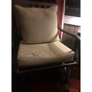 Arden Selections New Tan Leala Texture Outdoor Deep Seat Set