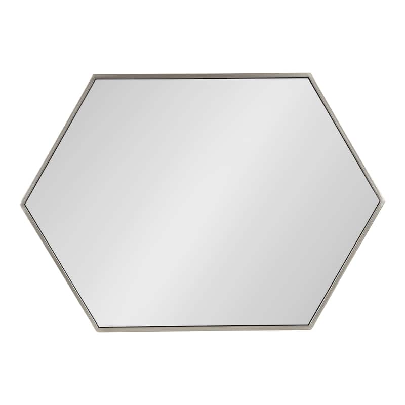 Kate and Laurel McNeer Glam Hexagon Framed Wall Mirror