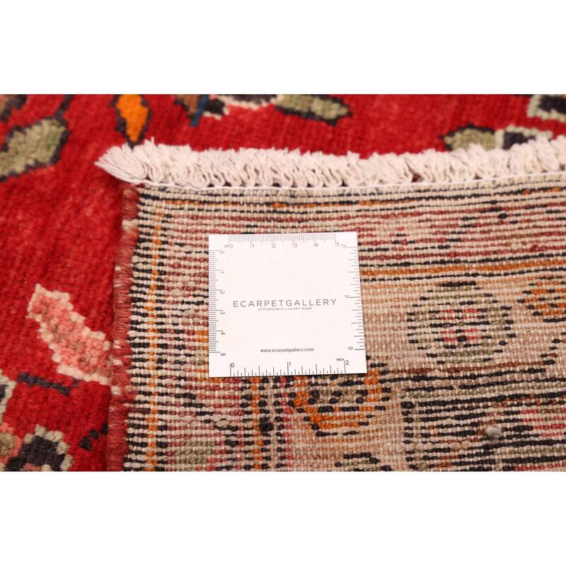 ECARPETGALLERY Hand-knotted Anadol Red Wool Rug - 3'10 x 10'7