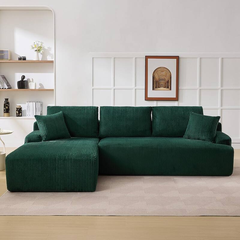 106" Cloud Sectional Couch Modern Modular L Shape Sofa with Chaise Deep Seat - Left Facing