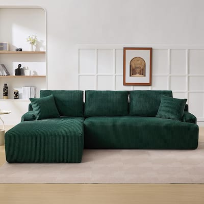 106" Cloud Sectional Couch Modern Modular L Shape Sofa with Chaise Deep Seat