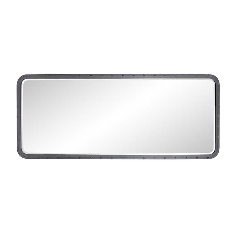 Allan Andrews Metal Framed Industrial Mirror with Rivet Details