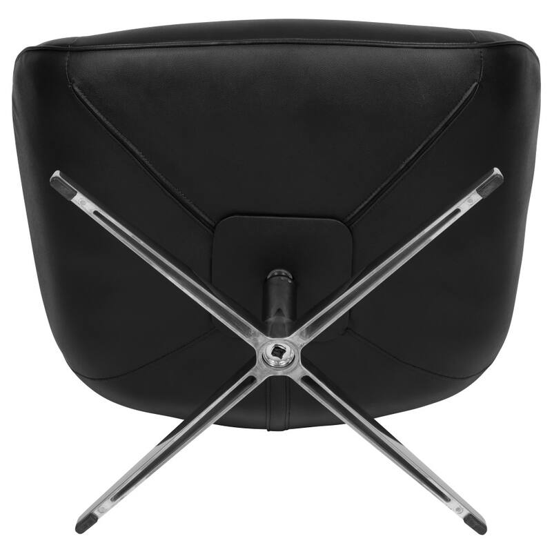 Home and Office Retro Swivel Wing Accent Chair - 35"D x 32.5"W x 40.5"H