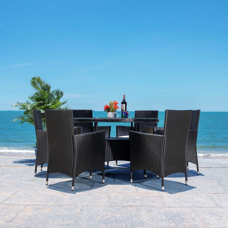 SAFAVIEH Outdoor Sambula 7-Piece Patio Dining Set - 47Wx47Dx29H