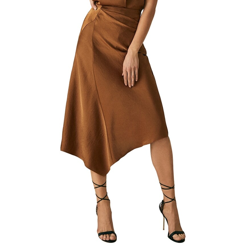 khaki slip skirt