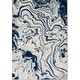 preview thumbnail 8 of 8, Livabliss Cecelia Contemporary Navy Area Rug