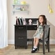 preview thumbnail 12 of 28, Costway Kids Wooden Study Desk & Chair Writing Table w/Drawer Storage