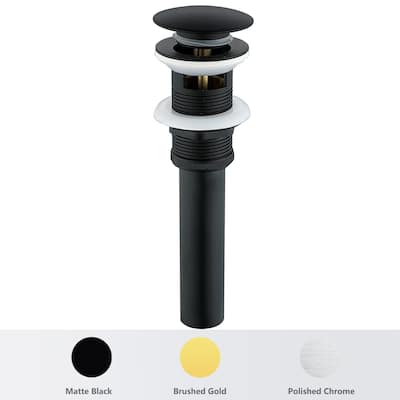 Pop-Up Bathroom Sink Drain with Overflow