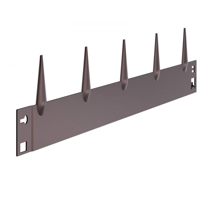 5 Pcs Galvanized Steel Flexible Landscape Edging Border Strip with Spikes for Outdoor Use - 39 x 6.14 x 0.06 in