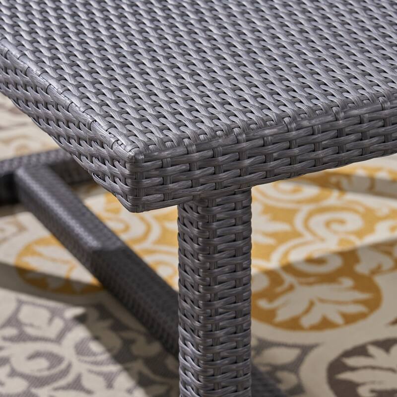 Santa Rosa PE Wicker/ Aluminum Outdoor 7-Seat Sofa Dining Set by Christopher Knight Home