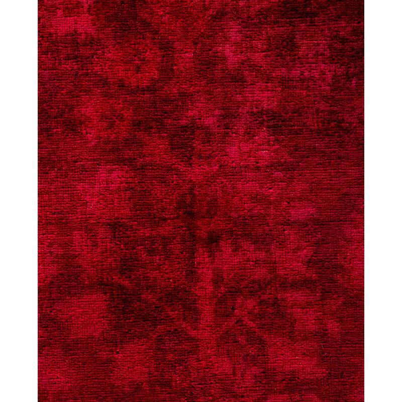 Overdyed One-of-a-Kind Hand-Knotted Area Rug - Red - 3' 1" x 5' 0"