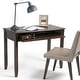 preview thumbnail 1 of 6, WYNDENHALL Portland SOLID WOOD Transitional 42 inch Wide Writing Office Desk in Mahogany Brown