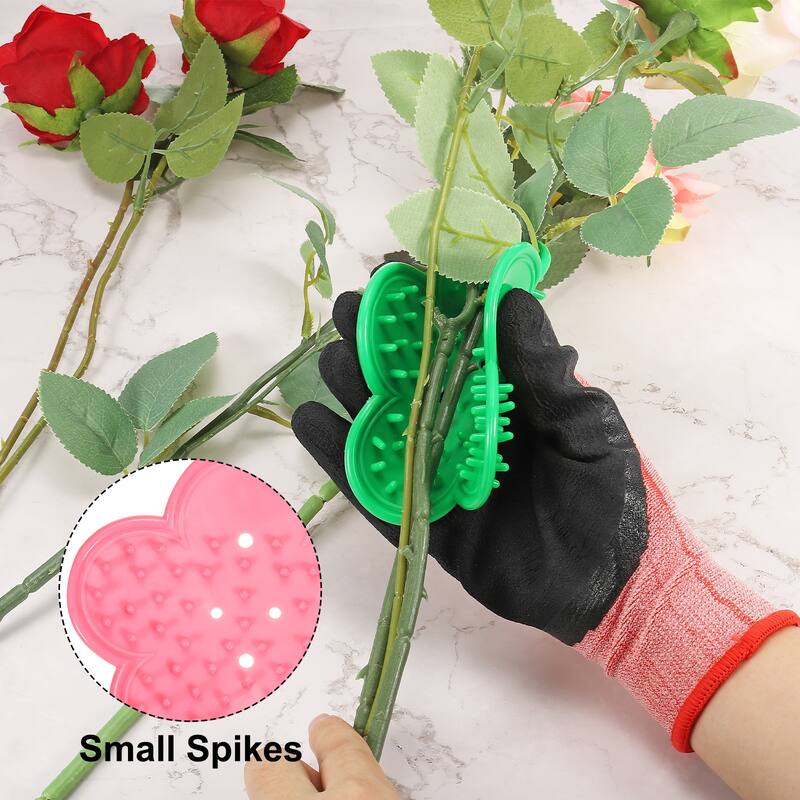 2pcs Rose Stem Leaf Thorn Stripper Remover Tool Stripper Kit