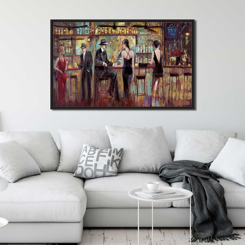 "Happy Hour" by Ruane Manning Print on Floating Canvas